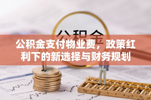 溪口公积金支付物业费，政策红利下的新选择与财务规划