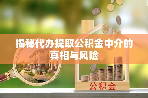 溪口揭秘代办提取公积金中介的真相与风险