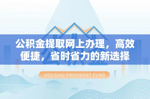 溪口公积金提取网上办理，高效便捷，省时省力的新选择