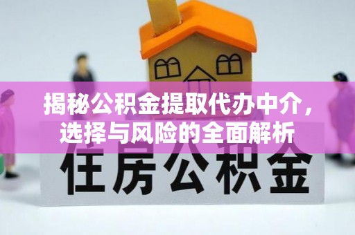 溪口揭秘公积金提取代办中介，选择与风险的全面解析