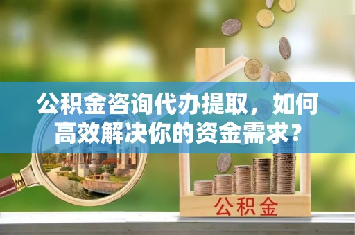 溪口公积金咨询代办提取，如何高效解决你的资金需求？