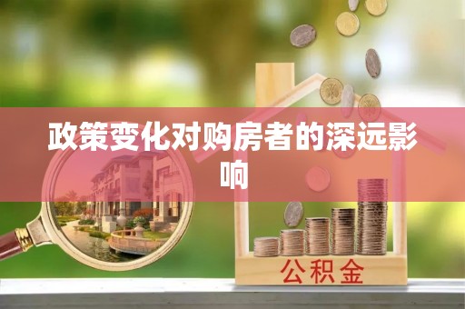 溪口政策变化对购房者的深远影响