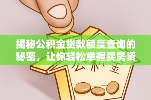 溪口揭秘公积金贷款额度查询的秘密，让你轻松掌握买房资金规划