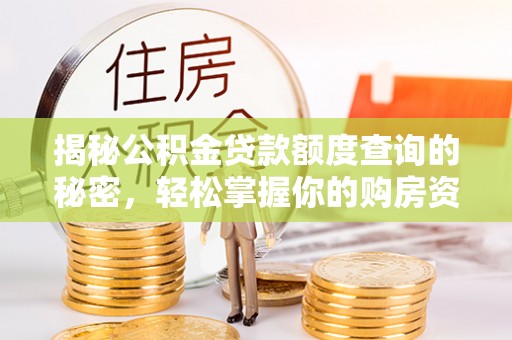 溪口揭秘公积金贷款额度查询的秘密，轻松掌握你的购房资金