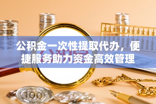 溪口公积金一次性提取代办，便捷服务助力资金高效管理
