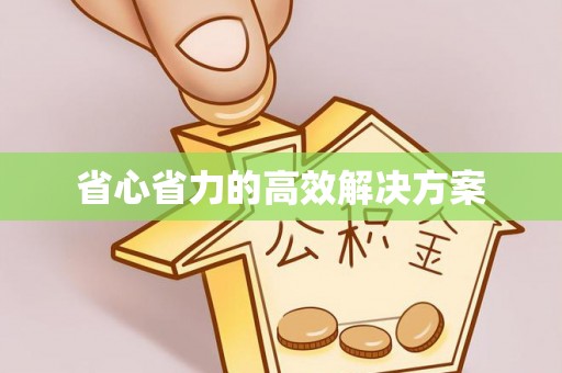 溪口省心省力的高效解决方案