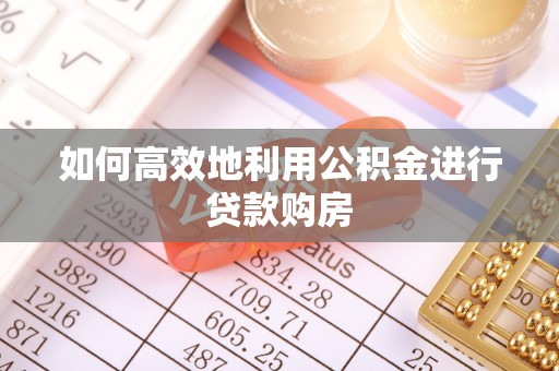 溪口如何高效地利用公积金进行贷款购房