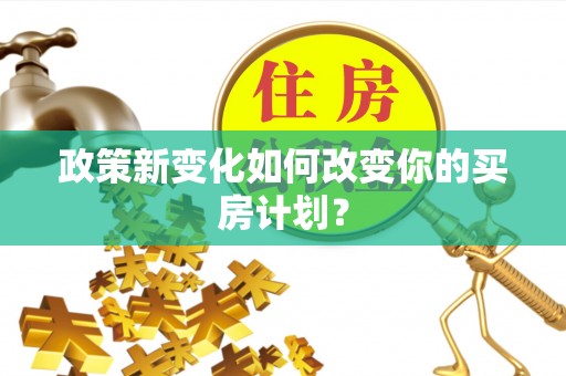 溪口政策新变化如何改变你的买房计划？